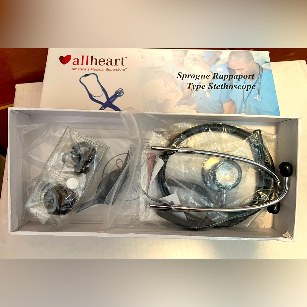 AllHeart Stethoscope Sprague Rappaport Type Letex Free New in Box